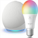 Alexa Amazon Parlante Echo Dot 5ª Blanco Y Bombillo Led 9W