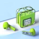 Audífonos Bluetooth Recargables Pantalla Led Digital G60 (Verde) - Image 2