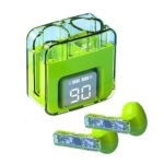Audífonos Bluetooth Recargables Pantalla Led Digital G60 (Verde)