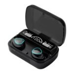 Audífonos In Ear Inalámbricos Bluetooth M10 Negro Color De La Luz Blanco