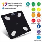 Bascula Balanza Pesa En Vidrio Digital Bluetooth + Baterias - Image 3