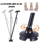Bastón Plegable Con Luz Led Base Articulada Color Negro - Image 3