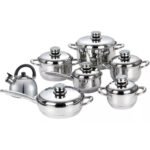 Bateria De Ollas Juego De 13 Pcs Swisshome Acero Quirurjico