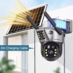 Camara De Seguridad 4G Simcard Con Panel Solar Doble Lente Yt08 4G