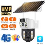 Camara De Seguridad Con Panel Solar Sim 4G Wifi Lente Dual