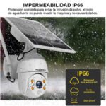 Cámara De Seguridad Inteligente Ip Wifi Exteriores Carga Solar 1080P Ptz - Image 3