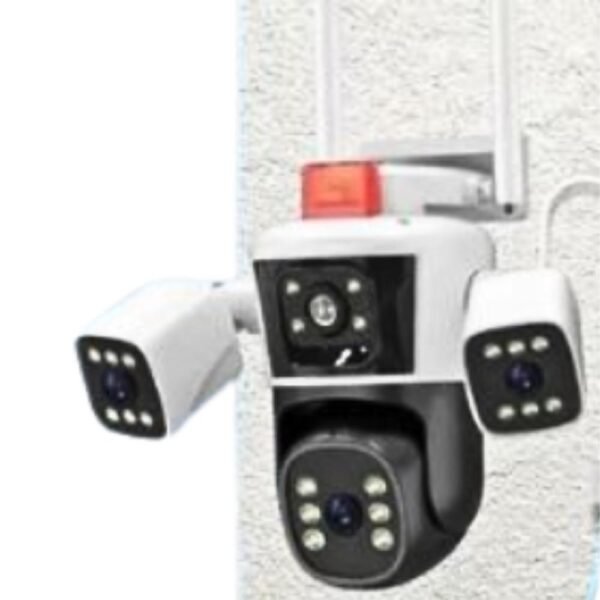 Cámara De Seguridad Tipo Pulpo Wifi 12Mp 3 Lentes Cobertura 360°