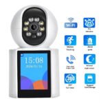 Camara De Seguridad Wifi Ip Con Pantalla Videollamada - Image 2