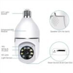 Camara Ip Rotica Tipo Bombillo Wifi 360° Vision Nocturna - Image 2