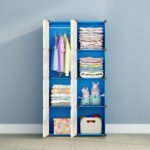 Closet Portátil Armario Para Niños Organizador De Ropa Azul - Image 3