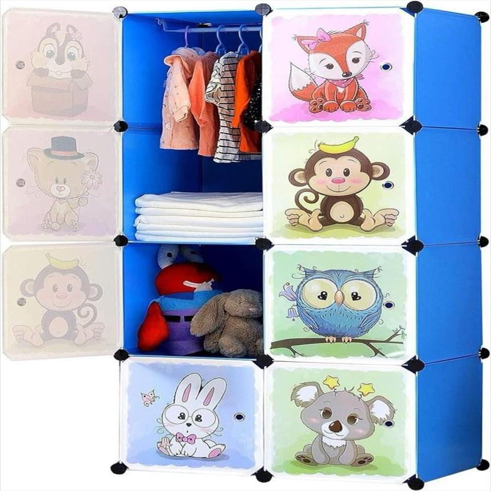 closet-portatil-armario-para-ninos-organizador-de-ropa-azul.jpg Closet Portátil Armario Para Niños Organizador De Ropa Azul - Image 1