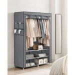 Closet Portátil Jeanpool, Gris, Variedad de Entrepaños en Tela - Image 2