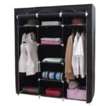 Closet Portátil Jesan, Negro, Variedad de Entrepaños en Tela - Image 2