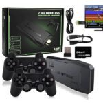 Consola Videojuegos Retro 64 GB Negra + Inalámbrico Game Stick 4K 10.000 Juegos