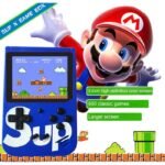 Consola Retro SUP 400 juegos, Control, Azul, Recargable, Liviana