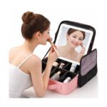 Cosmetiquera Maquillaje Con Espejo 3 Tonos - Image 2