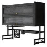 Escurridor De Platos Doble Tapa Con Gabinete De 65Cm