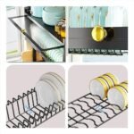 Escurridor Platos Doble Cocina Con Gabinete Zebbris Color Negro - Image 3