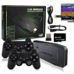 Game Stick Consola De Video Juegos Inalámbrica 4K 10.000 Juegos Sd 64Gb