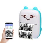 Impresora Para Celular Térmica Portátil Bluetooth Rollo Incluido (Azul)