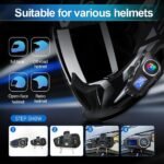Intercomunicador Bluetooth Para Moto Q58 Rgb Musica 25 Horas - Image 3