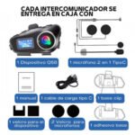 Intercomunicador Doble Bluetooth Q58 Max Con Radio Fm, Asistente De Voz Y Batería De Larga Duración - Image 3