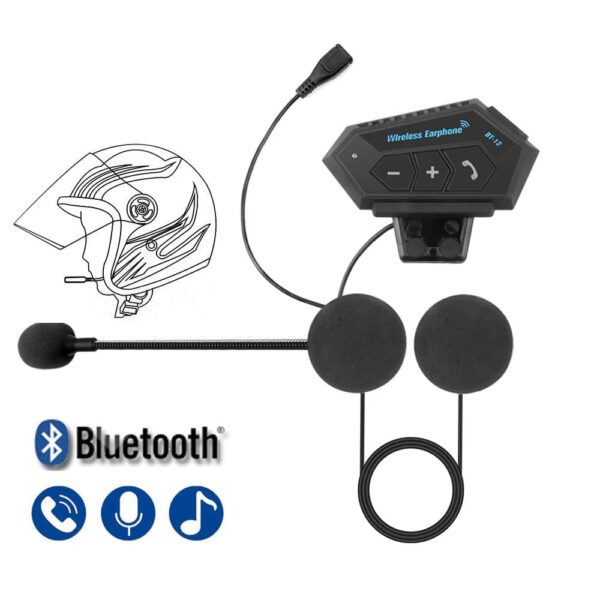Intercomunicador Impermeable Bt12 Auriculares Casco Bluetooh