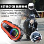 Intercomunicador Para Moto Q08 Pro Rgb Musica Bluetooth 1Km - Image 2