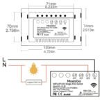 Interruptor Triple Wifi Inteligente Alexa Google Home Wifi (Blanco) - Image 3