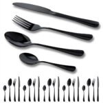 Juego Cubiertos Estuche Huevo Negro 24 Piezas Acero Inoxidable - Image 2