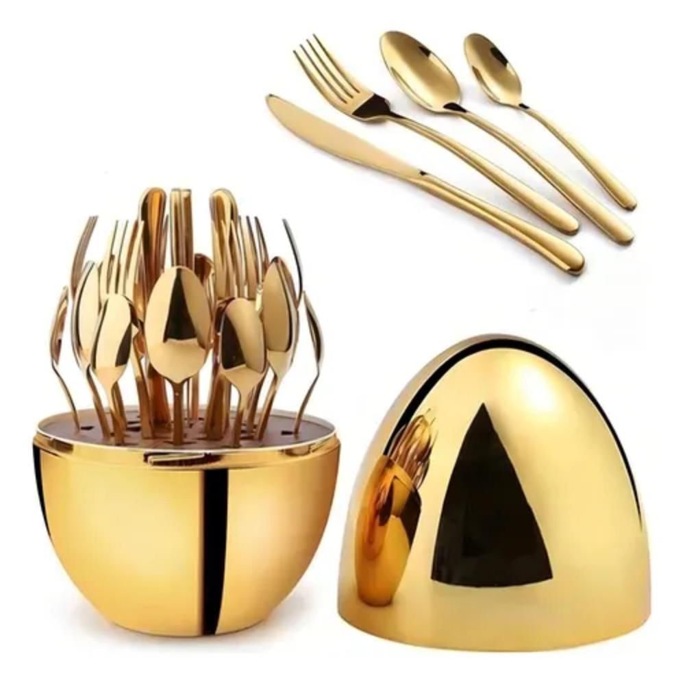 juego-de-cubiertos-24pcs-acero-inoxidable-gold-estuche-huevo-color-dorado.jpg Juego De Cubiertos 24Pcs Acero Inoxidable Gold Estuche Huevo Color Dorado - Image 1