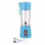 Licuadora Portátil 6 Cuchillas Personal Recargable Usb 380 Ml Color Azul - Image 2