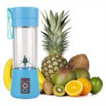 Licuadora Portátil 6 Cuchillas Personal Recargable Usb 380 Ml Color Azul