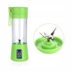 Licuadora Portátil 6 Cuchillas Personal Recargable Usb 380 Ml Color Verde - Image 3