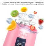 Licuadora Portátil Batidora Personal Recargable Juice Blender - Rosa - Image 2