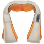 Masajeador Cuello Y Espalda, Lumbar, 8 Rodillos, Con Calor Color Beige