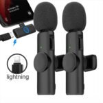 Microfono De Solapa Inalambrico Iphone Doble Transmisor F4