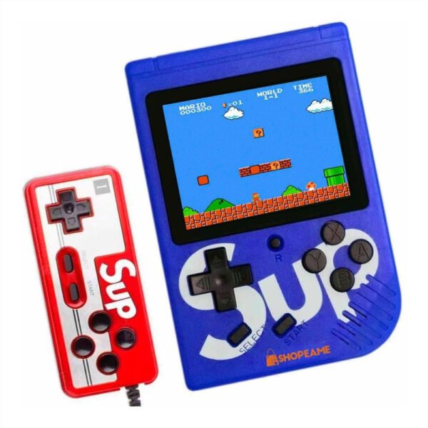 Mini Consola Retro Sup + Control Extra 400 Juegos En 1 Azul