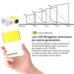 Mini Proyector Led Video Beam 400 Lúmenes Hdmi Usb Av Yg300 - Image 3