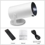 Miniproyector Led Hy300 Smart Android 11 Blanco 1080P - Image 3