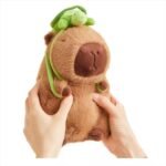 Peluche Capibara Con Mochila Tortuga Suave - Image 2