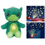 Peluche Star Belly Dinosaurio Verde Música Proyector Luces Muñeco
