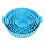 Set X6 Molde Silicona Freidora Air Fryer Reutilizable Freidora Azul - Image 2