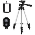 Tripode Expandible Dk3888 Con Control Bluetooth Para Celular Y Camara Plata