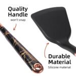 Utensilios De Cocina En Silicona 7 Piezas Con Base (Negro) - Image 2